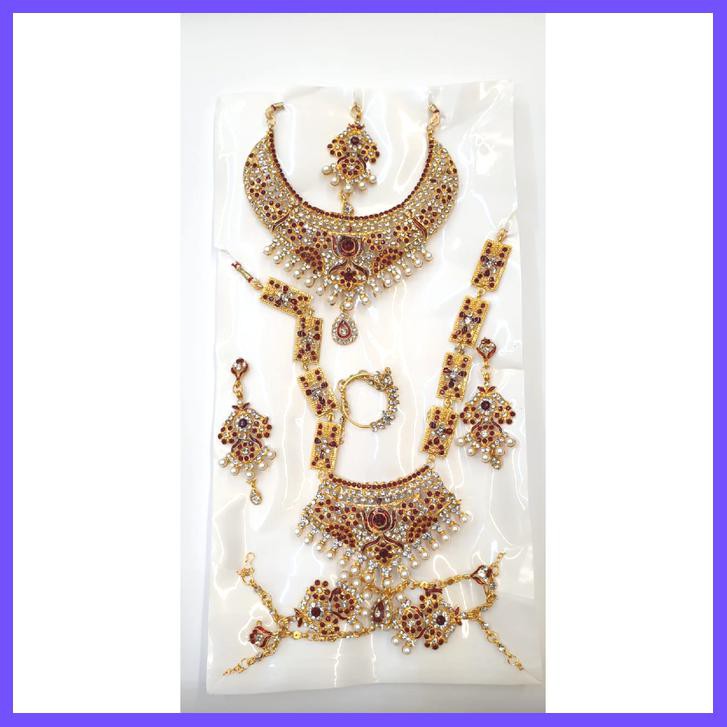 BRIDAL SET / PERHIASAN INDIA / AKSESORIS PENGANTIN / SET PENGANTIN