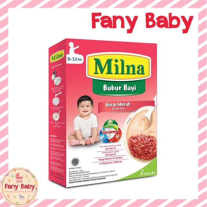 MILNA BUBUR BAYI BERAS MERAH 6-12BLN 120GR