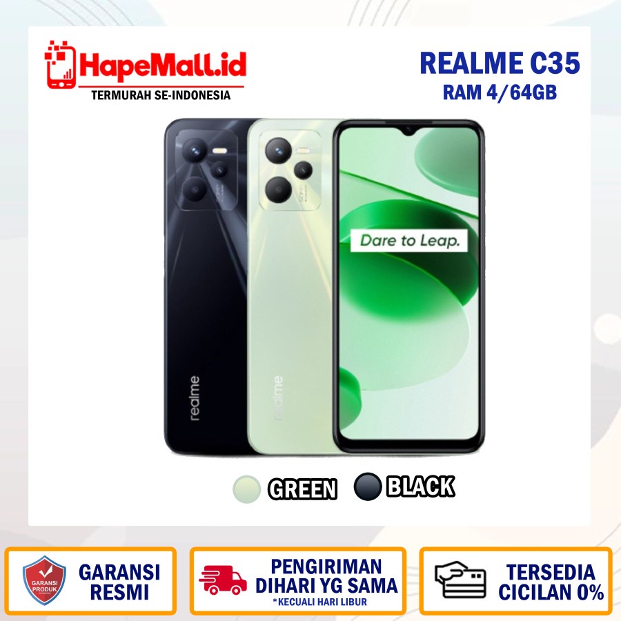 REALME C35 RAM 4/64GB GARANSI RESMI TERMURAH