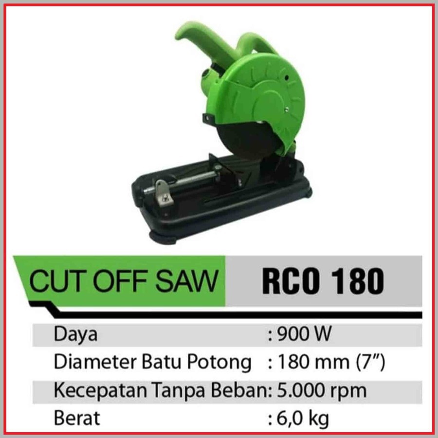 Mesin Potong Besi RYU 7 Inch Cut Off 7 Inch RCO180