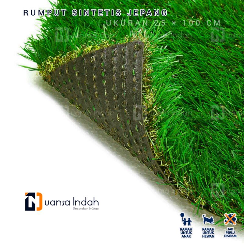 RUMPUT SINTETIS JEPANG UKURAN 25x100 CM