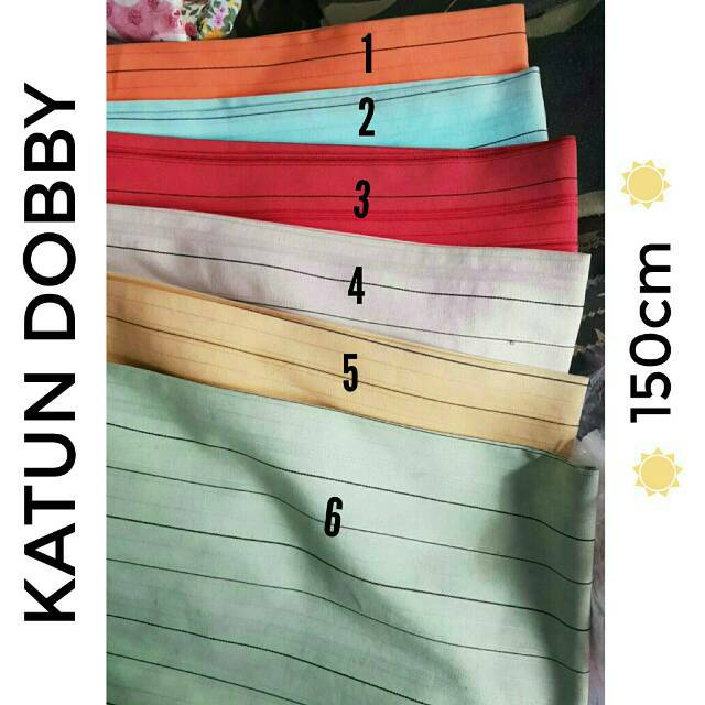 BAHAN KAIN KATUN DOBI DOBBI DOBY DOBBY/BAHAN KAIN WARNA WARNI/BAHAN KAIN STRIP RAMADHAN RAMADAN TAPL