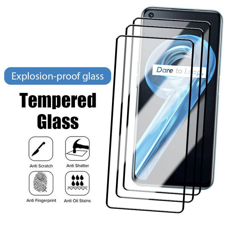 Pelindung Layar Tempered Glass 9D Untuk Realme 9i 8i C35 C21Y C21 C25 C25S C20 9 8S 8 C15 C11 C3 C2 5 5i 6i 6 A3S A7 A5S A12 A9E A12