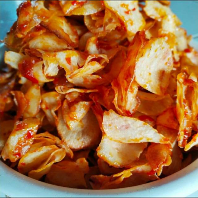 

Keripik Singkong Pedas Manis 250gr