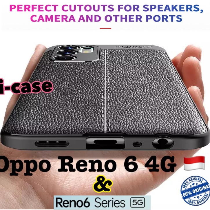 Reno6 Series indonesia Soft Case Leather Clasic Oppo reno 6 4G / 5G dan Pro