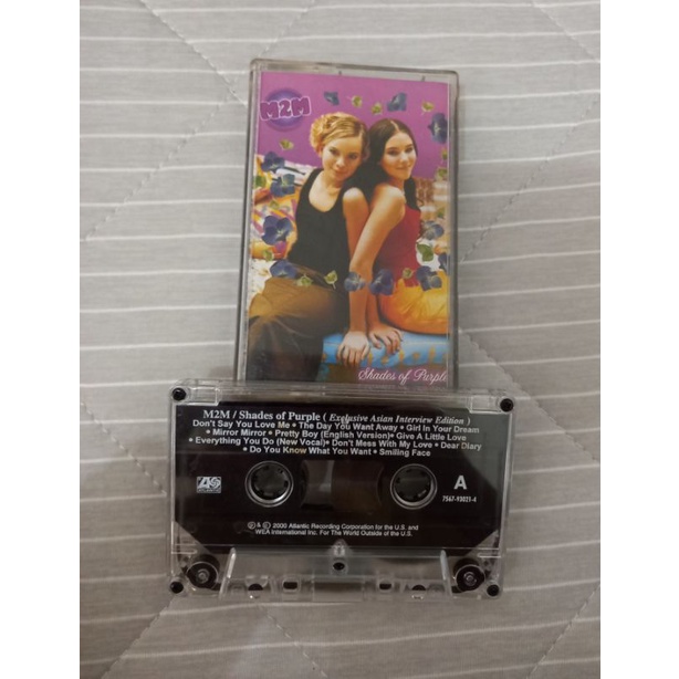 PRELOVED KASET PITA LAGU M2M SHADES OF PURPLE - ORIGINAL - KASET PITA - LAGU JADUL - LAGU BARAT - PR