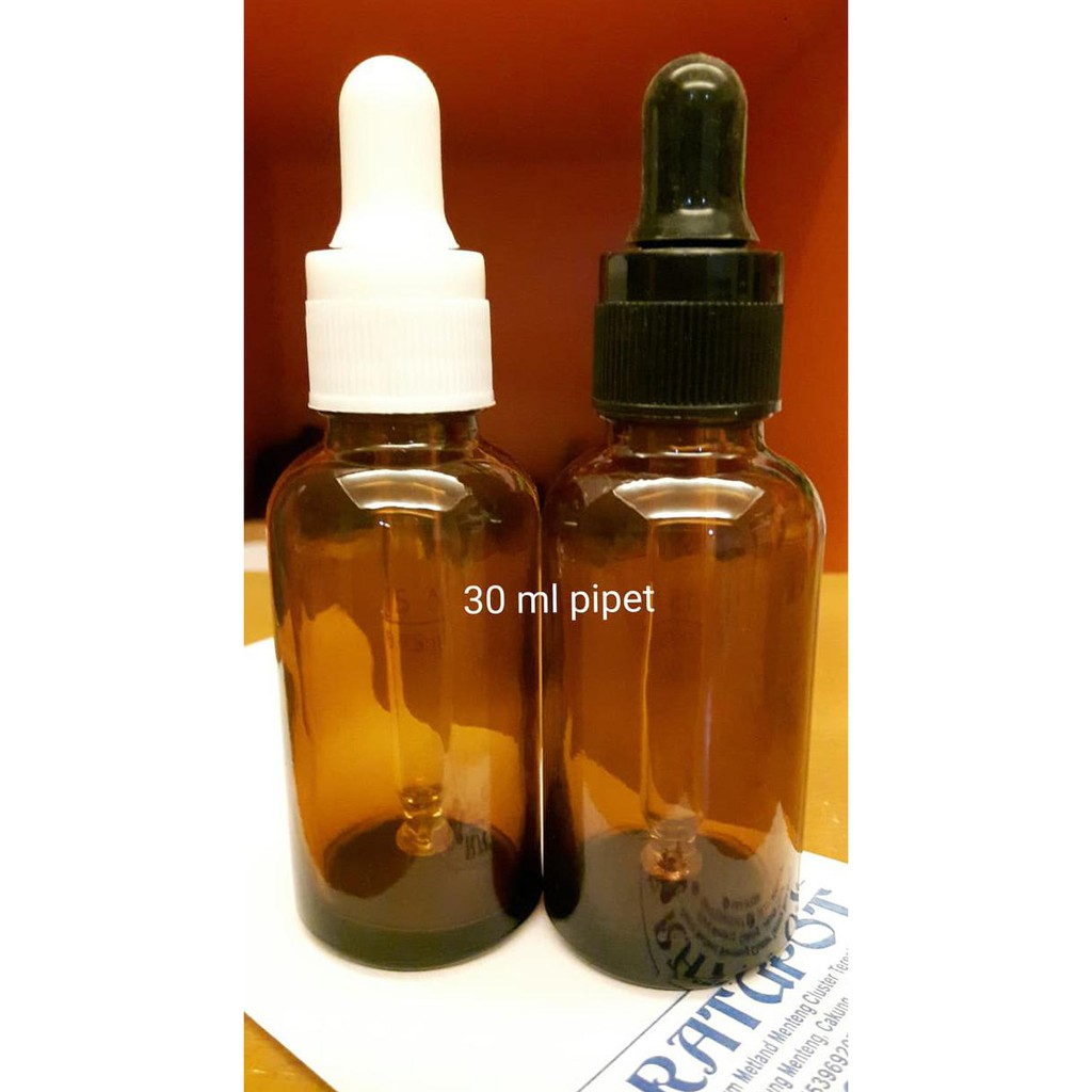 BOTOL 30 ML KACA COKLAT TEBAL PIPET
