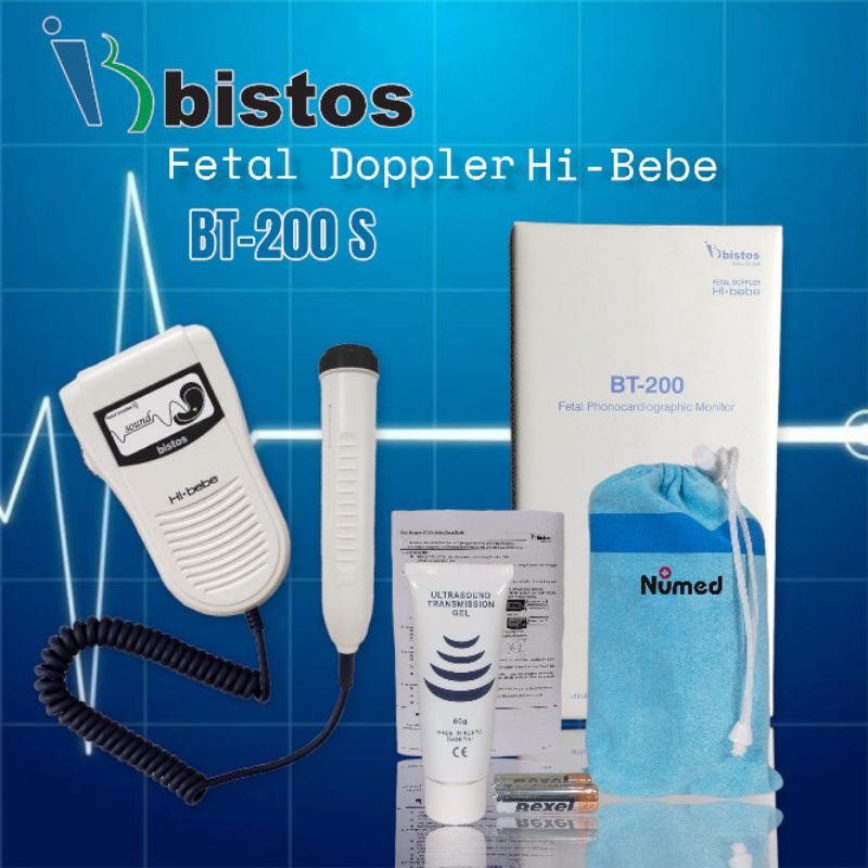 Fetal Doppler Hi Bibe Bistos BT-200 Doopler Sound Pengukur Detak Jantung Janin Bayi