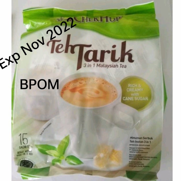 

B062D Teh Tarik Chek Hup Malaysia 15 Sachet Halal 054S