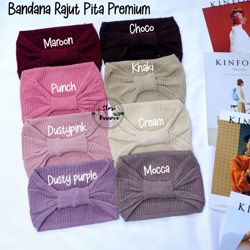 Inner Bandana Rajut Pita yang sangat nyaman di pakai