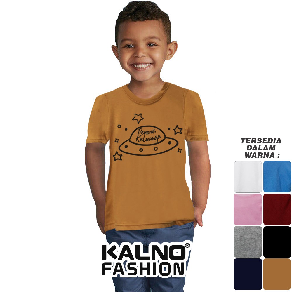 Baju Anak Print Sablon Tulisan Penerus Keluarga 115 - Anak Anak Umur 1 - 7 Tahun Ukuran S M L XL Bah