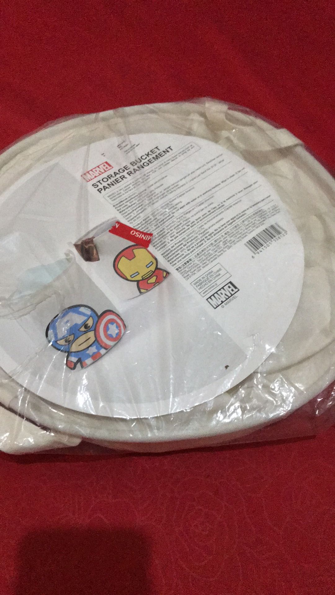 Miniso Captain America Cute Laundry Bag Keranjang Baju Kotor