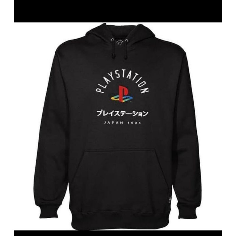 JAKET HOODIE PLAYSTATION HITAM