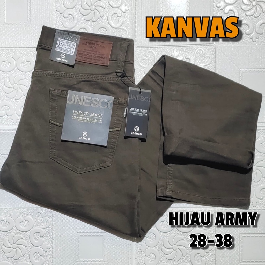 CELANA PANJANG STANDAR KANVAS UNESCO/ CANVAS FALLAS ORIGINAL TERMURAH/TERLARIS/BEST SELLER