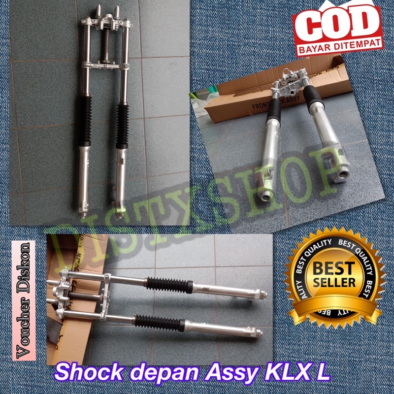 Shock depan KLX L Assy Shockbreaker KLX L lengkap Shock teleskopik KLX L G trail supermoto shockbrek