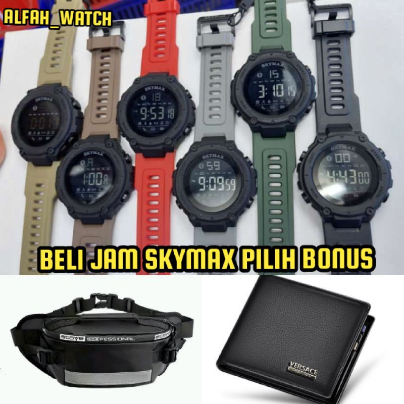 Jam tangan pria digital SKYMAX ORIGINAL bisa bayar ditempat (COD)