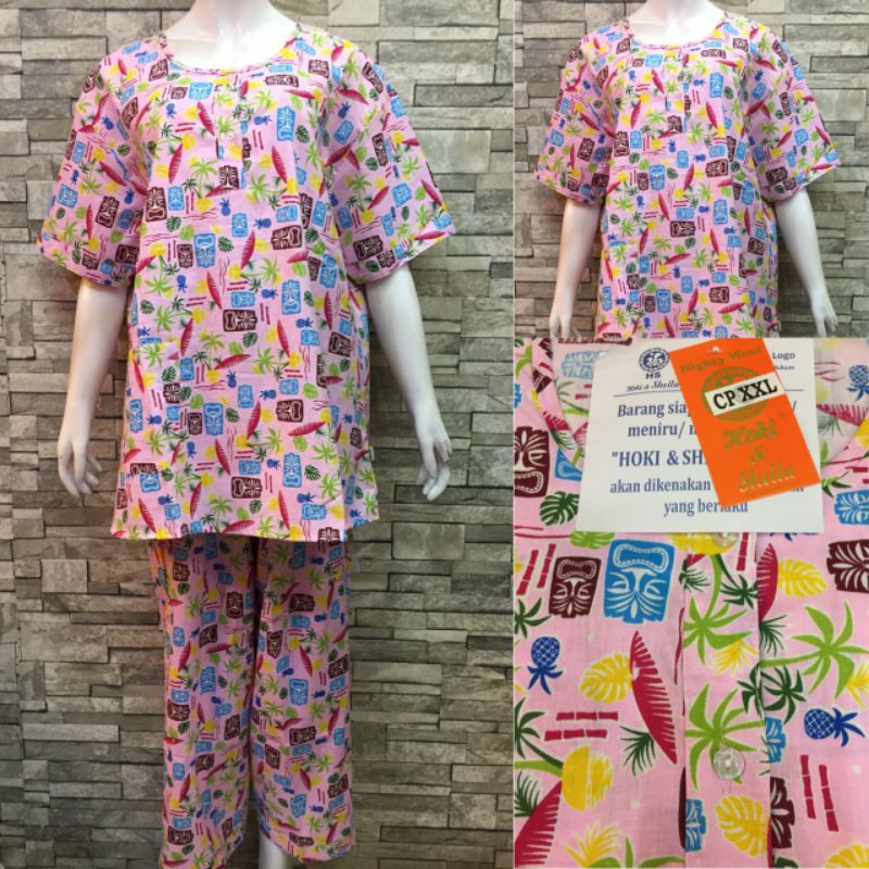 JUMBO HOKI SHEILA CP KATUN PIAMA | BAJU TIDUR MURAH-2