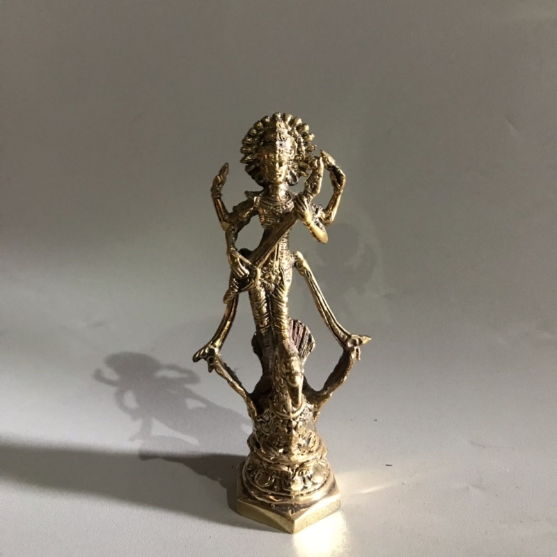 Patung Dewi Saraswati (Mini) Gold
