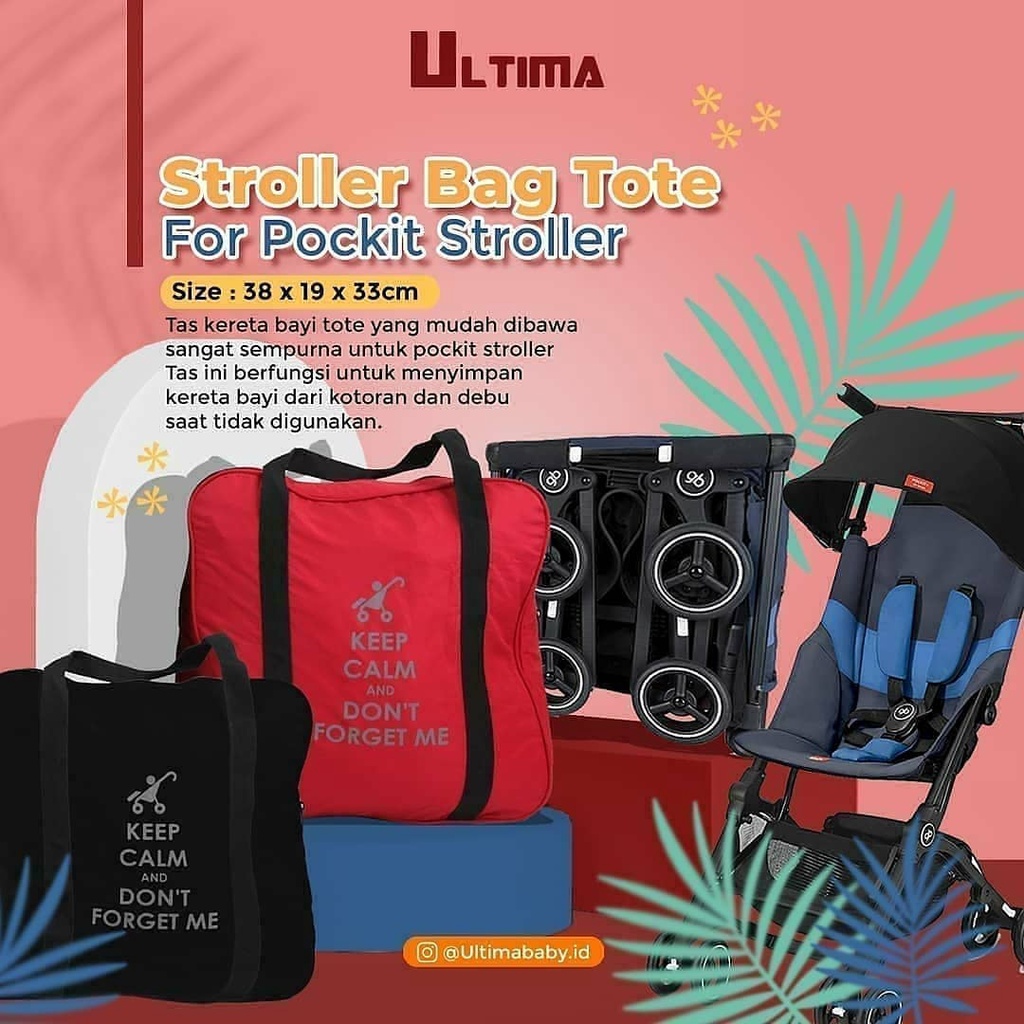 ULTIMA POCK IT STROLLER BAG RED dan BLACK