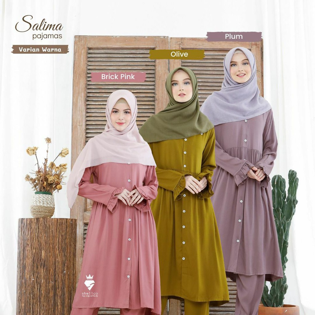 SALIMA PAJAMAS PRE ORDER || Setelan Wanita Original by Shellco Hijab