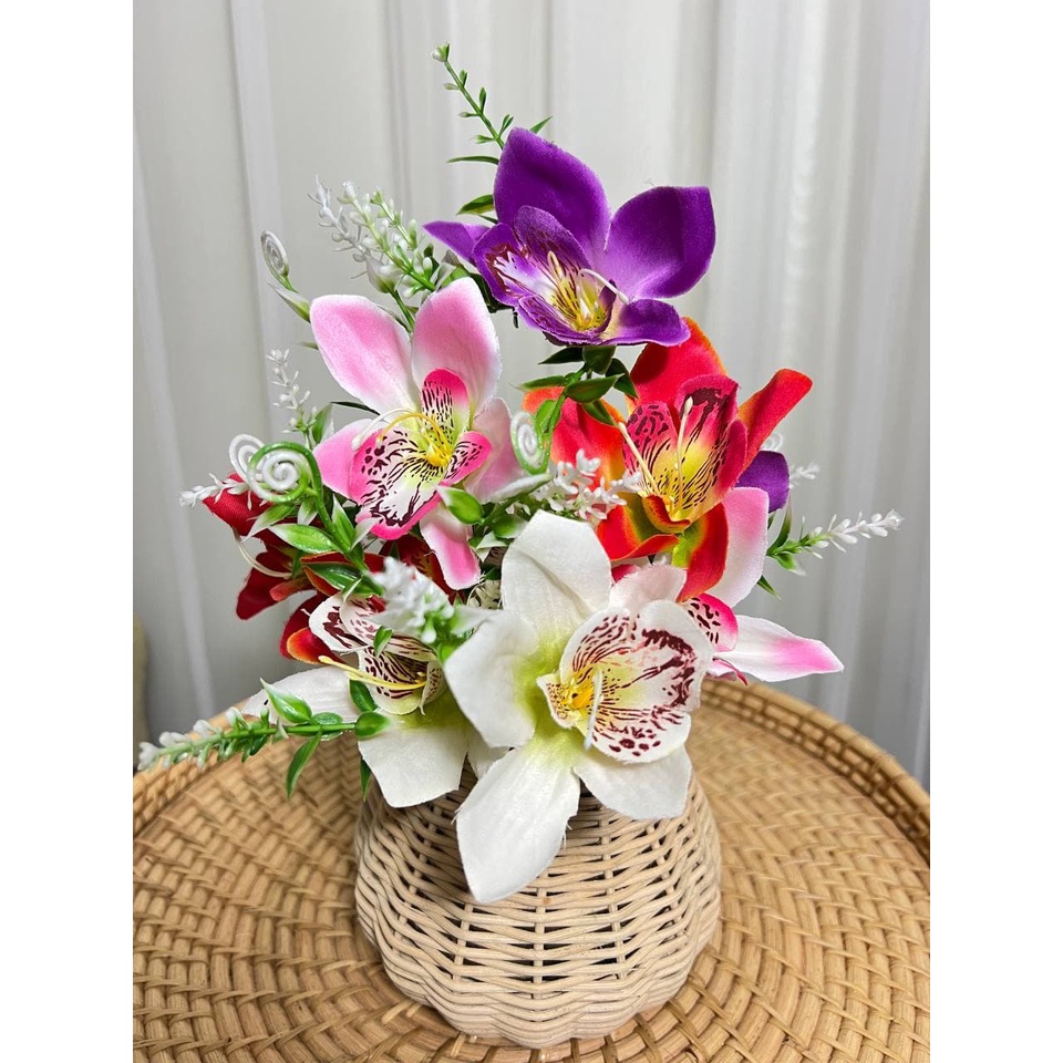 Bunga Plastik Anggrek Cattleya - Bunga