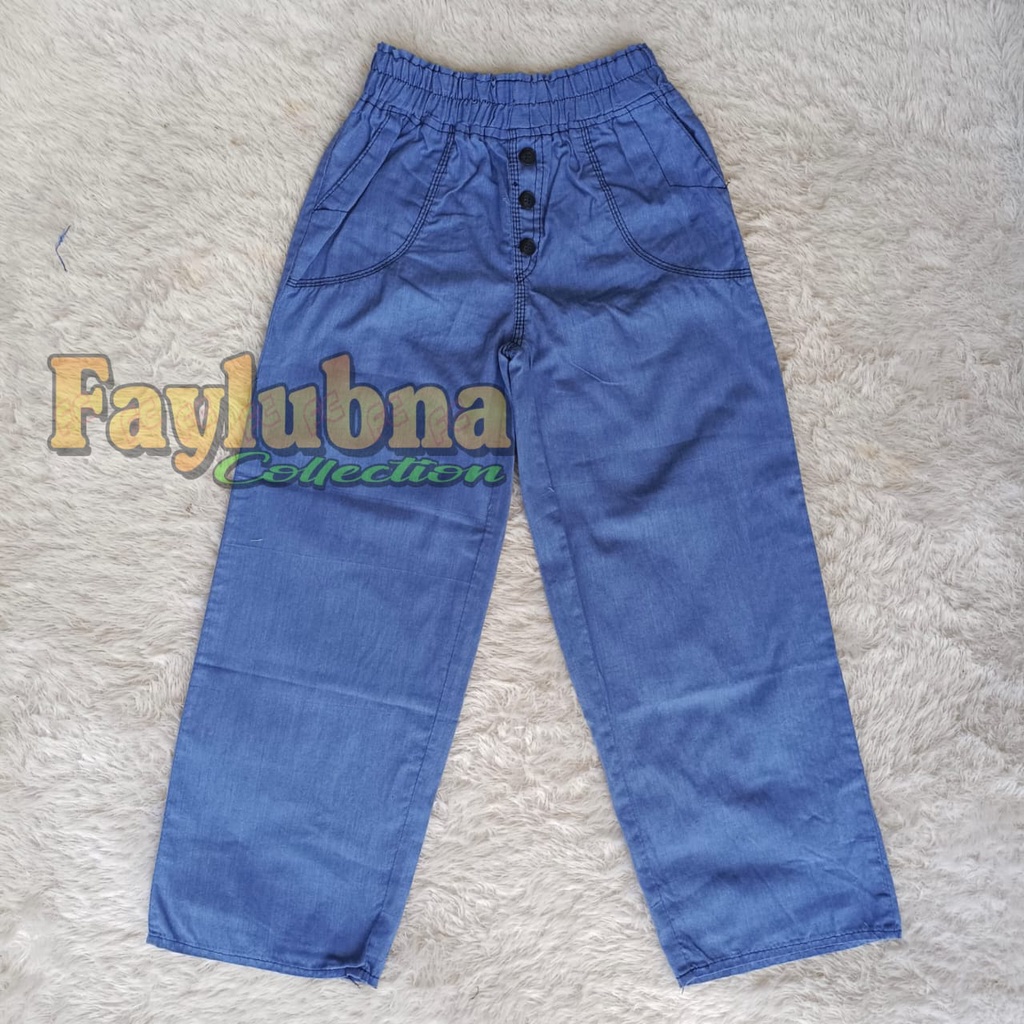 KULOT JEANS ANAK TANGGUNG 4-16 TAHUN / CELANA KULOT JEANS ANAK PEREMPUAN / CELANA PANJANG JEANS ANAK