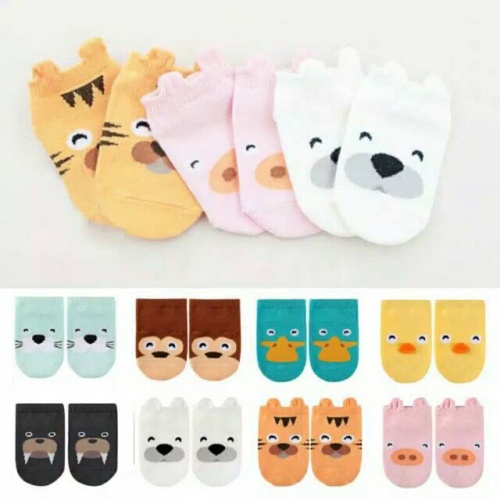 kaos kaki bayi / kaos kaki anak / kaos kaki anti slip CUTE ANIMAL / baby socks