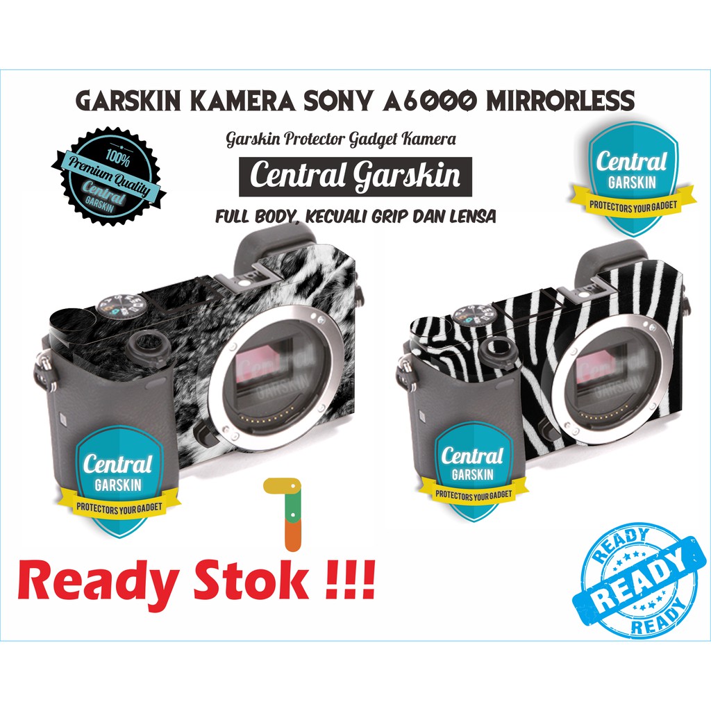 Garskin Kamera Sony A6000 - Black White