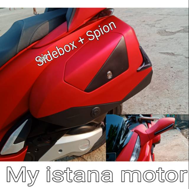 paketan modif honda pcx sifebox dan spion