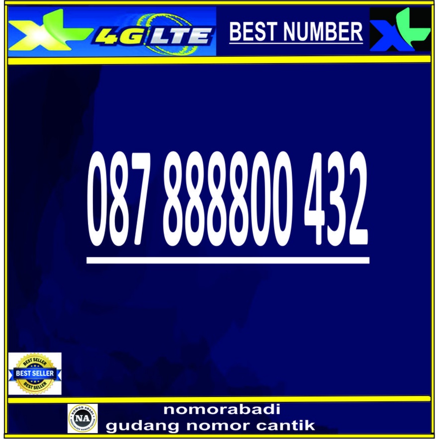 NOMOR CANTIK XL 4G 8888 H120