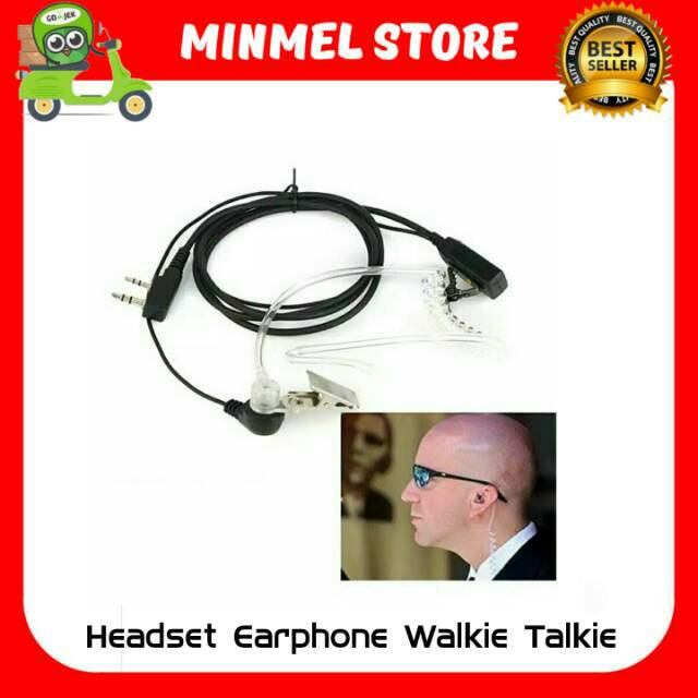 Headset Walkie Talkie / Earphone HT FBI Style untuk HT Taffware