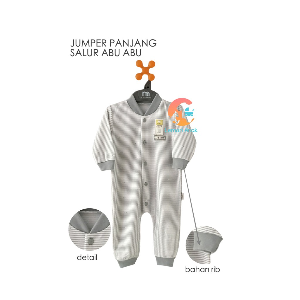 FLUFFY Baju  Kodok  Buka Kaki S M L GREY SERIES Shopee  