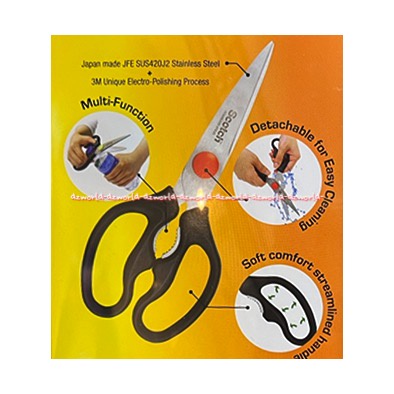 Scotch Premium Kitchen Scissors Detachable Gunting Dapur Untuk Potong Ayam 3M