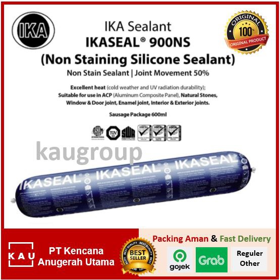 Jual IKA SEAL 900 NS NON STAIN SILICONE SEALANT LEM KACA TERBAIK Indonesia
