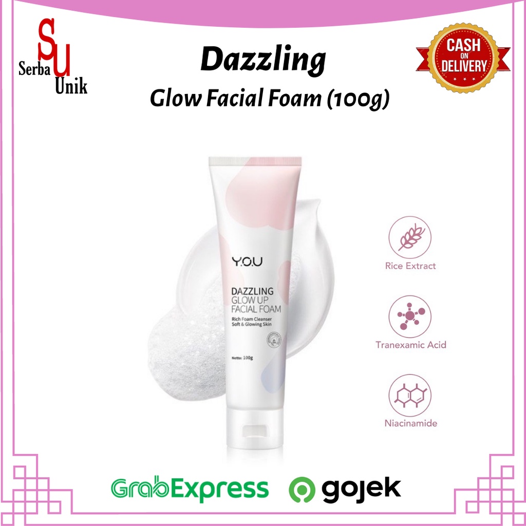 You Dazzling Glow Up Facial Foam / Sabun Pembersih Wajah 100gr