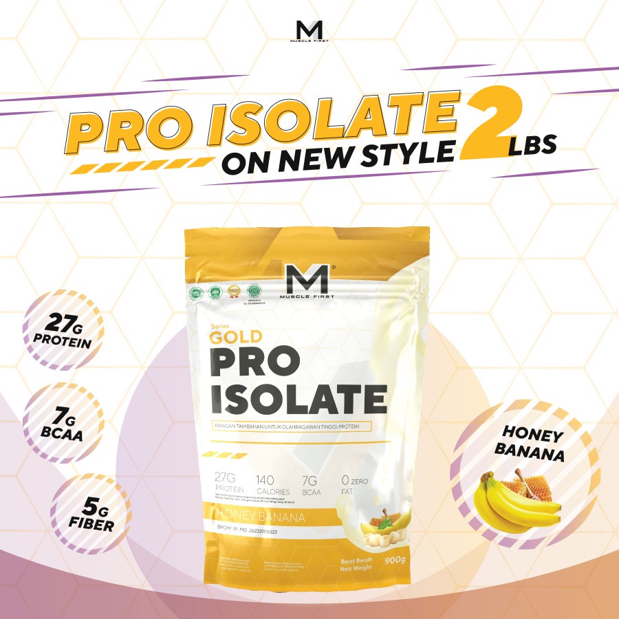 M1 Muscle First Gold Pro Isolate Whey Protein 2 lb Lbs