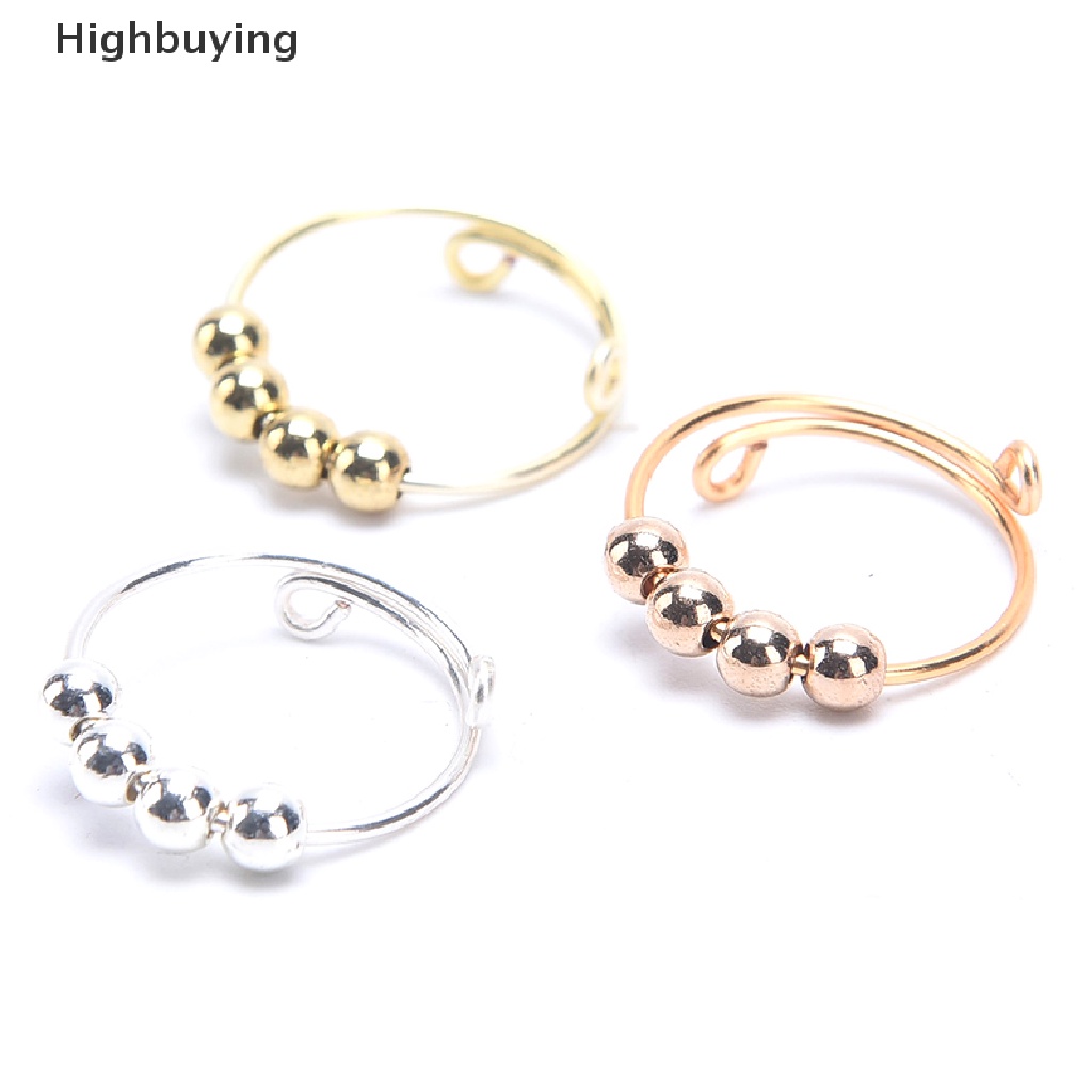 Hbid Cincin Open Ring Adjustable Anti Stress Untuk Pria / Wanita