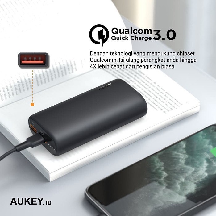 Aukey Powerbank 10.000 mAh Sprint Go PD &amp; QC - 500461 - PB-Y36