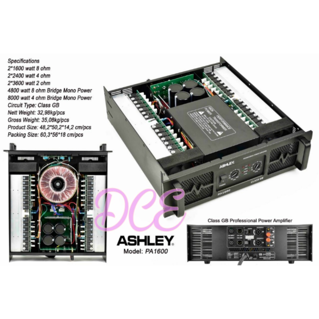 Power ASHLEY PA 1600 PA1600 Original Class GB