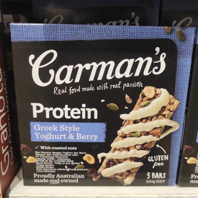 

CARMAN'S SEREAL PROTEIN GREEK STYLE YOGHURT & BERRY 200 GR