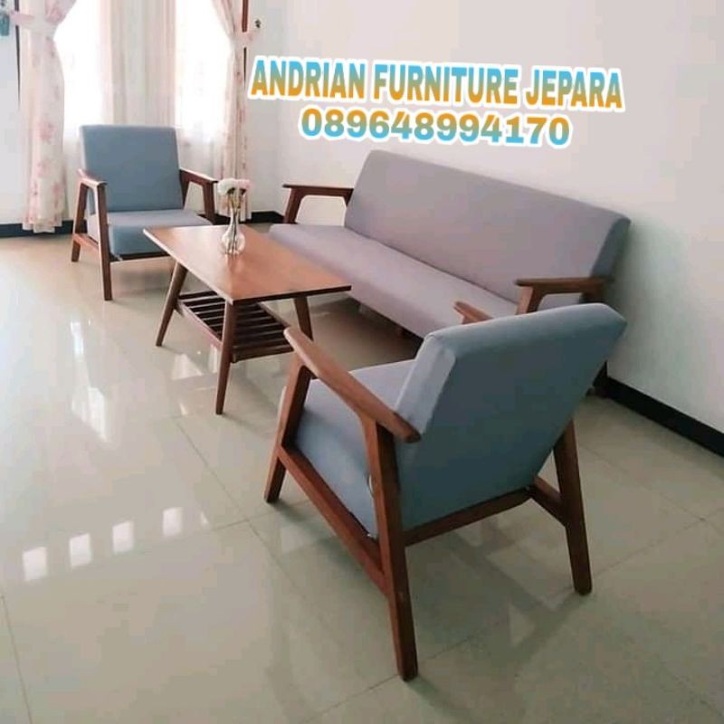kursi tamu minimalis kursi tamu kayu jati busa tebal