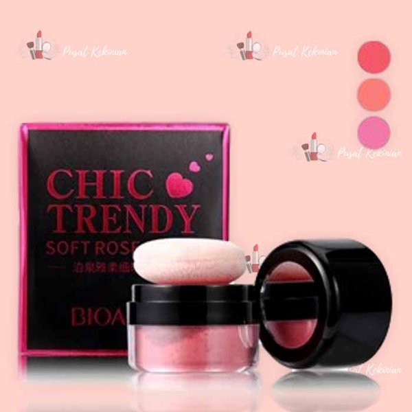 BIOAQUA BLUSH ON - BIOAQUA CHIC TRENDY ROSE BLUSHON - MAKE UP KOSMETIK ORIGINAL