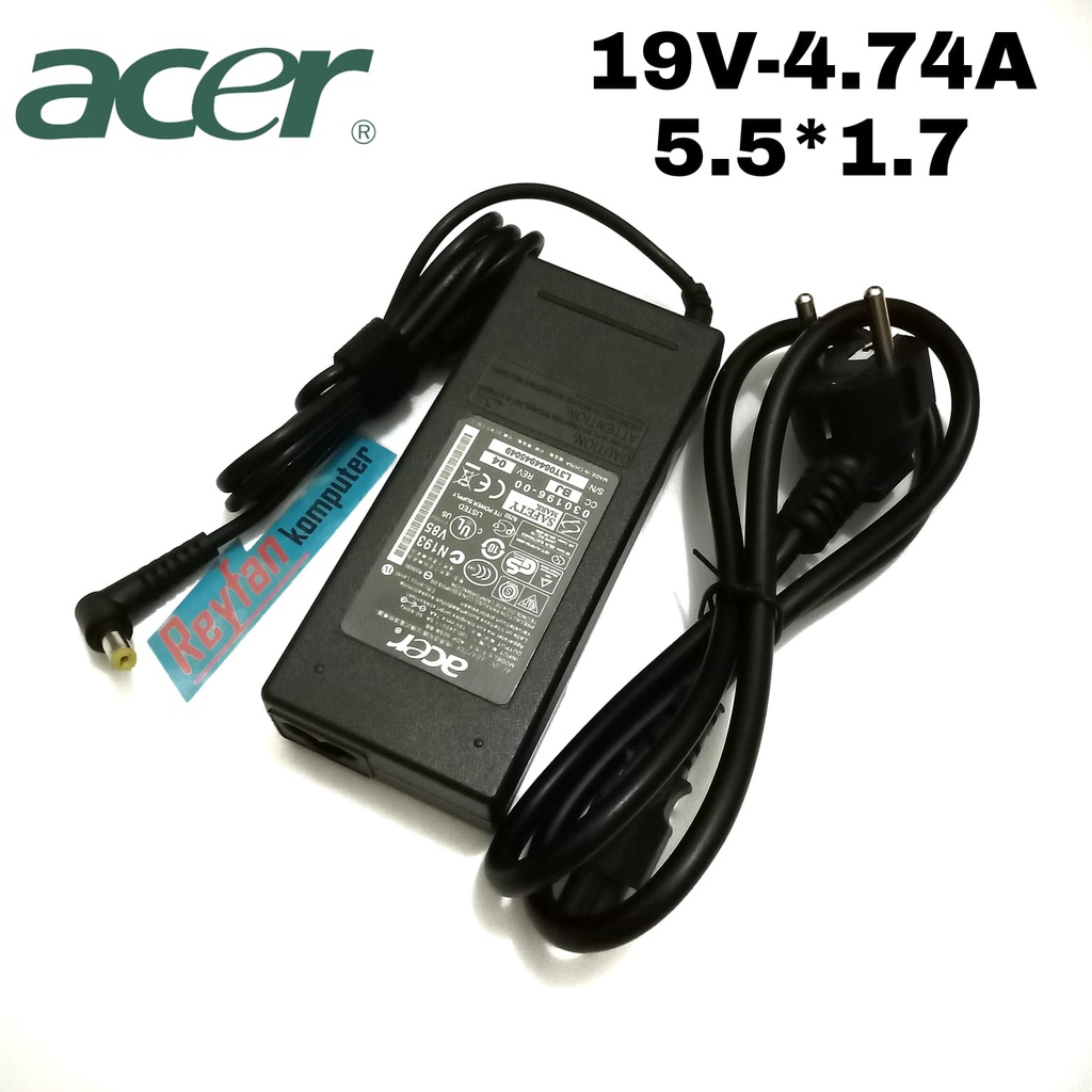 ORIGINAL Charger Laptop Acer Aspire19V 4.74A 4741 4750 4750Z 475