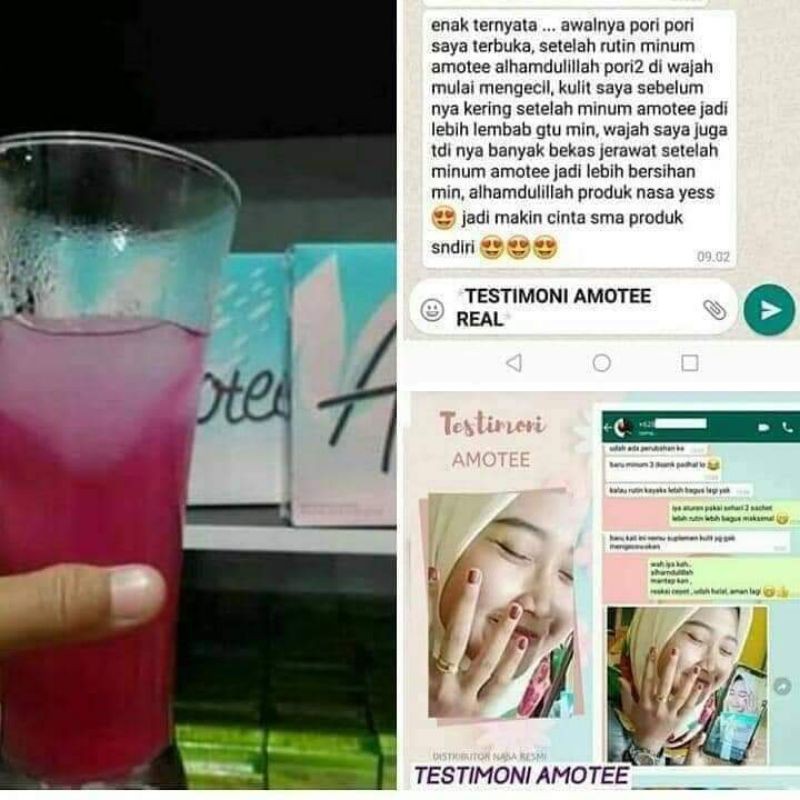 

AMOTEE NASA - Minuman kesehatan kulit tubuh BerPOM