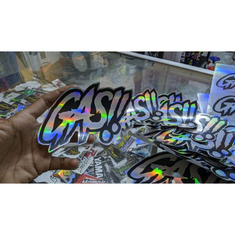 

stiker gass hollogram