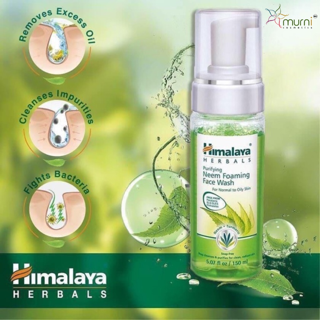 HIMALAYA PURIFYING NEEM FOAMING FACE WASH 150ML [ BOTOL ]