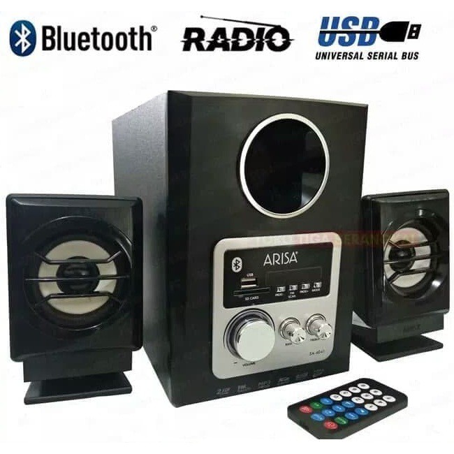 Speaker Arisa SA-4041 SA4041 SA 4041 Bluetooh Radio USB