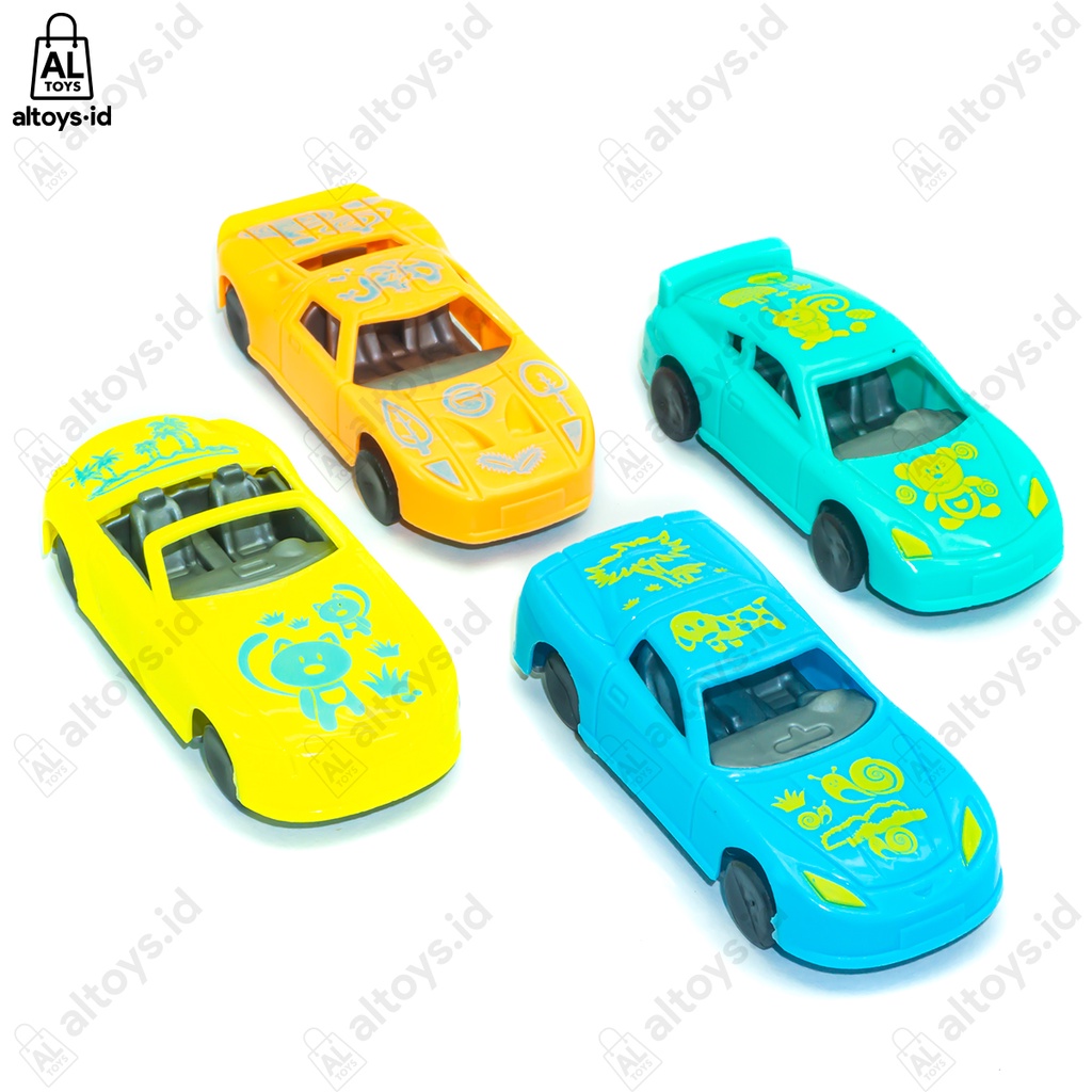 Mainan Mobil Balap Speed Car / Dream Car Mini Sport Car Set 4Pcs Murah