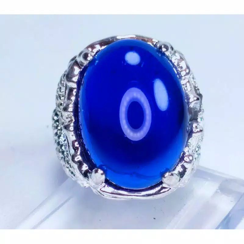 Batu Cincin Blue King Sapphire Obsidian
