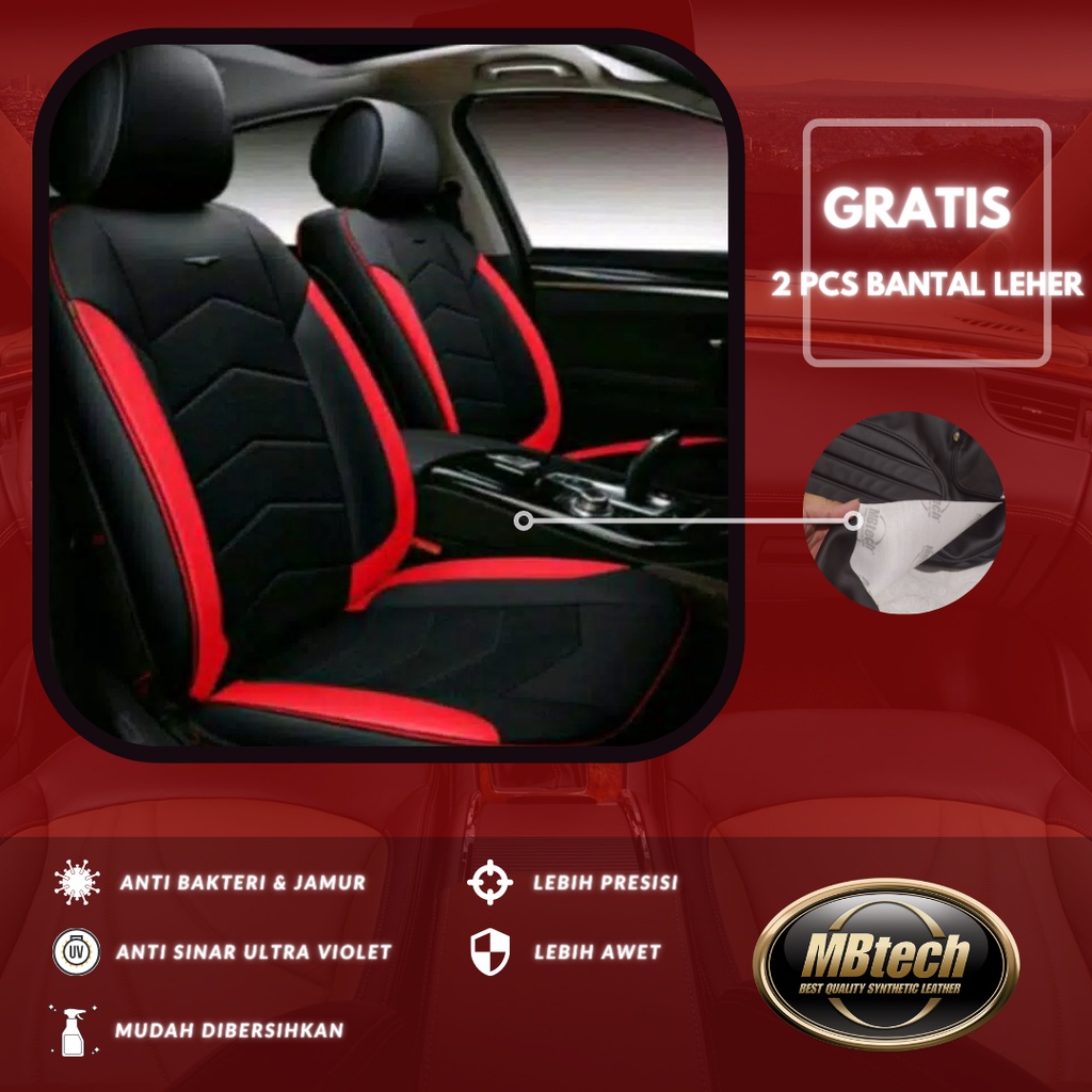 Sarung Jok Mobil Bahan MBtech mobil 2 baris - Agya Ayla Brio Jazz Livina Mirage Vios Datsun Ignis HR
